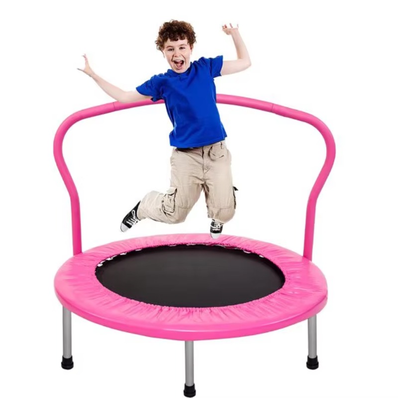 Trampoline Mini Indoor - 40-calowa Mini Okrągła Trampolina Dziecięca do