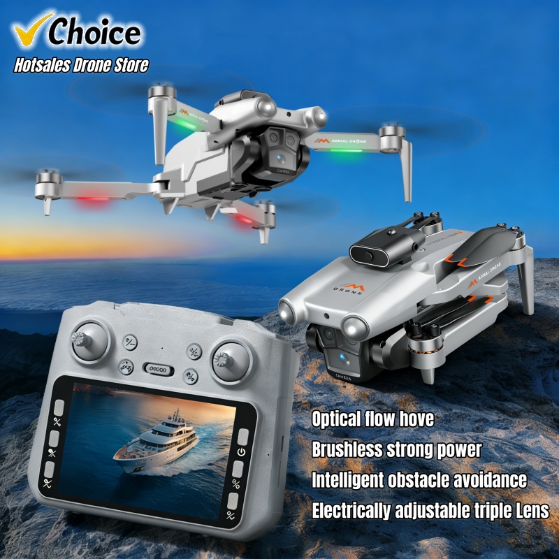 Kids Toys Quad - Dron M6 z potrójnym obiektywem 8K
