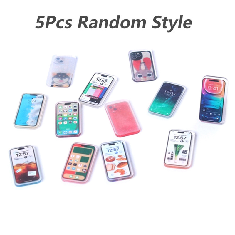 Kids Toys Smartphone - 【M】5 sztuk losowych miniaturowych telefonów komórkowych