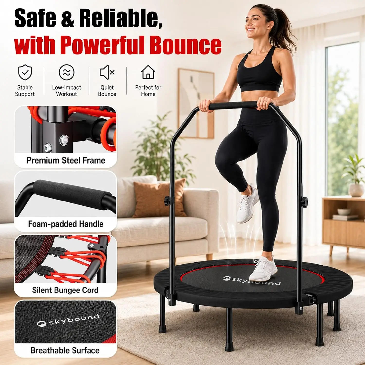 Trampolina Rebounder dla doros – Trampoline Mini Indoor recenzja i cena