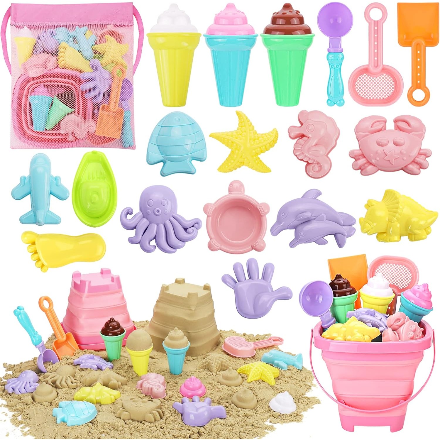 20-częściowy zestaw zabawek pl – Kinetic Sand Mold recenzja i cena